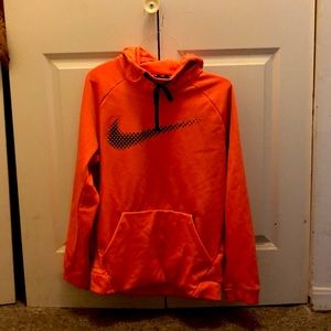 Orange therma-fit nike hoodie!